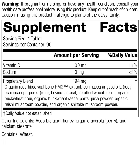 C Synergy, 90 Tablets, Rev 10 Supplement Facts