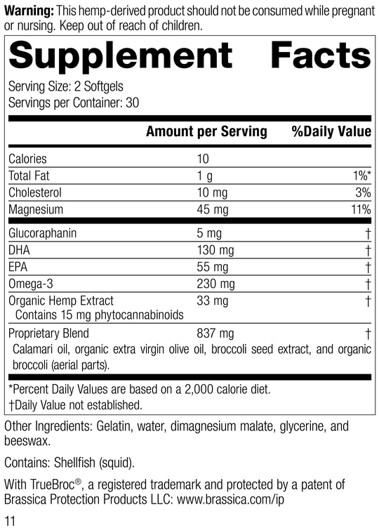 Hemp Oil Complex™, 60 Softgels, Rev 09 Supplement Facts