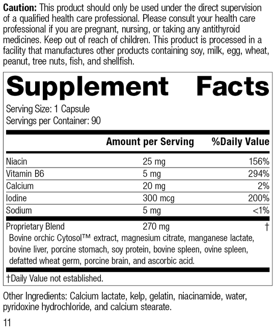 Min-Chex®, 90 Capsules, Rev 11 Supplement Facts