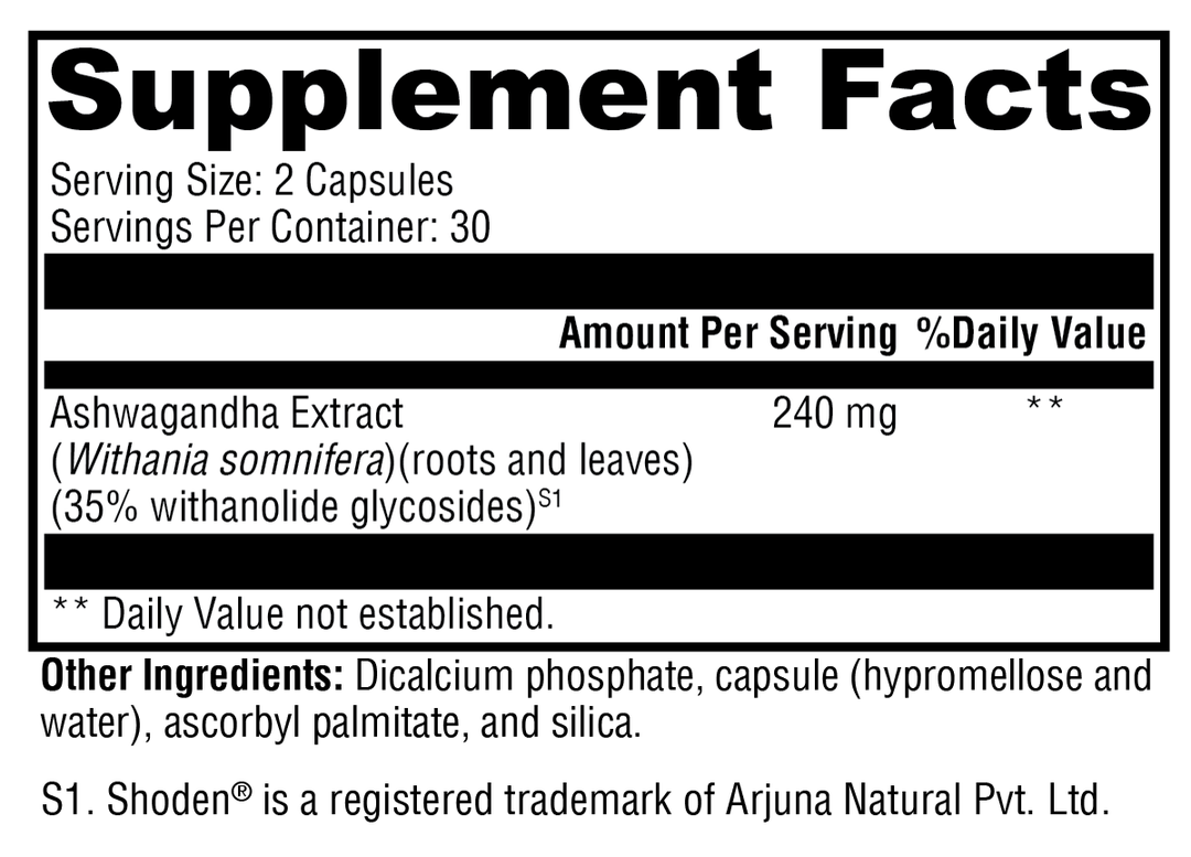Ashwagandha 35 60 Capsules