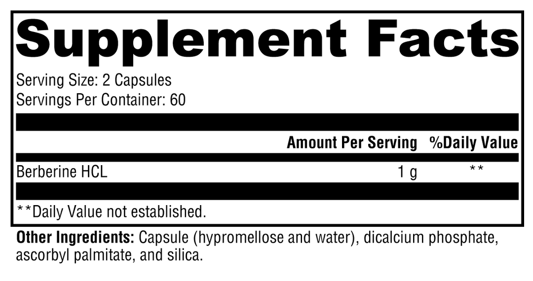 Berberine 120 Capsules
