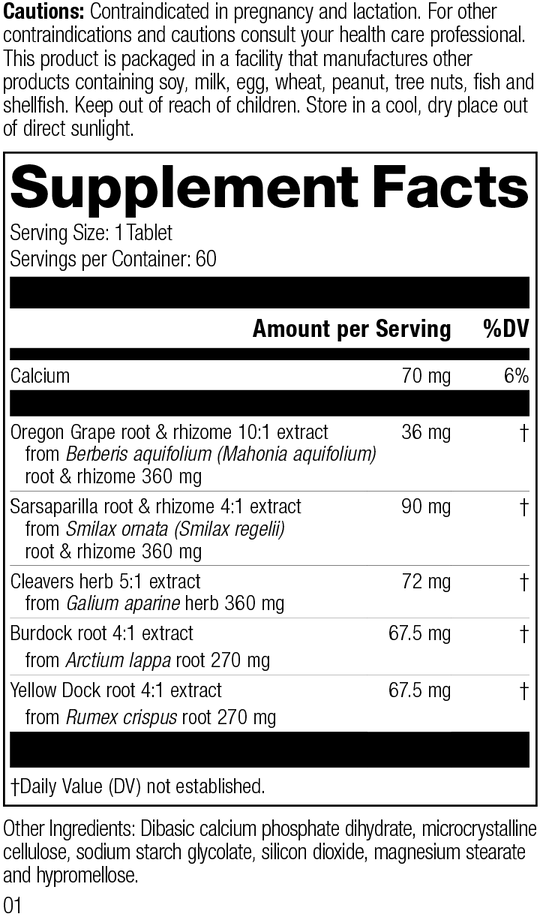 supplement fact label