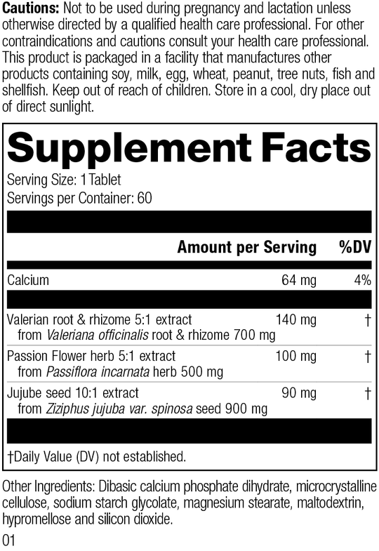 supplement fact label