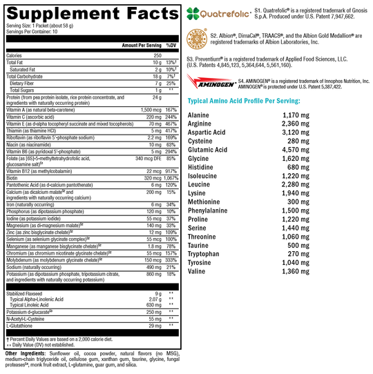 OptiCleanse® Plus Creamy Chocolate 10 Servings