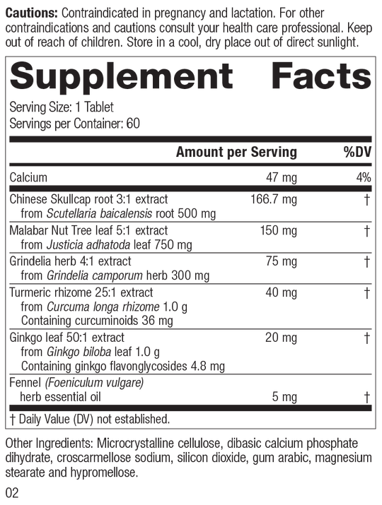 M1830 PulmaCo Rev 01 Supplement Facts