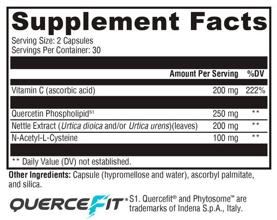 Quercetin 20× Plus 60 Capsules