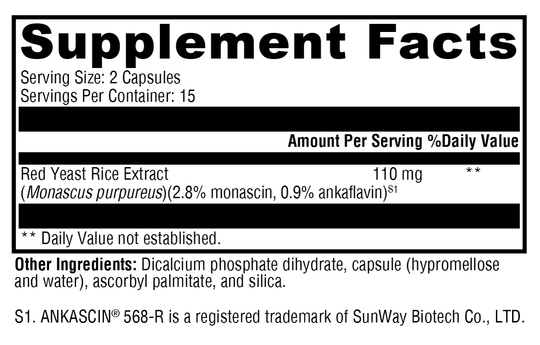 Red Yeast Rice 30 Capsules