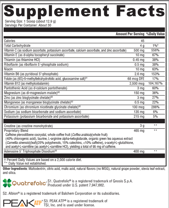 *ATP Ignite™ Workout Mixed Berry 30 Servings